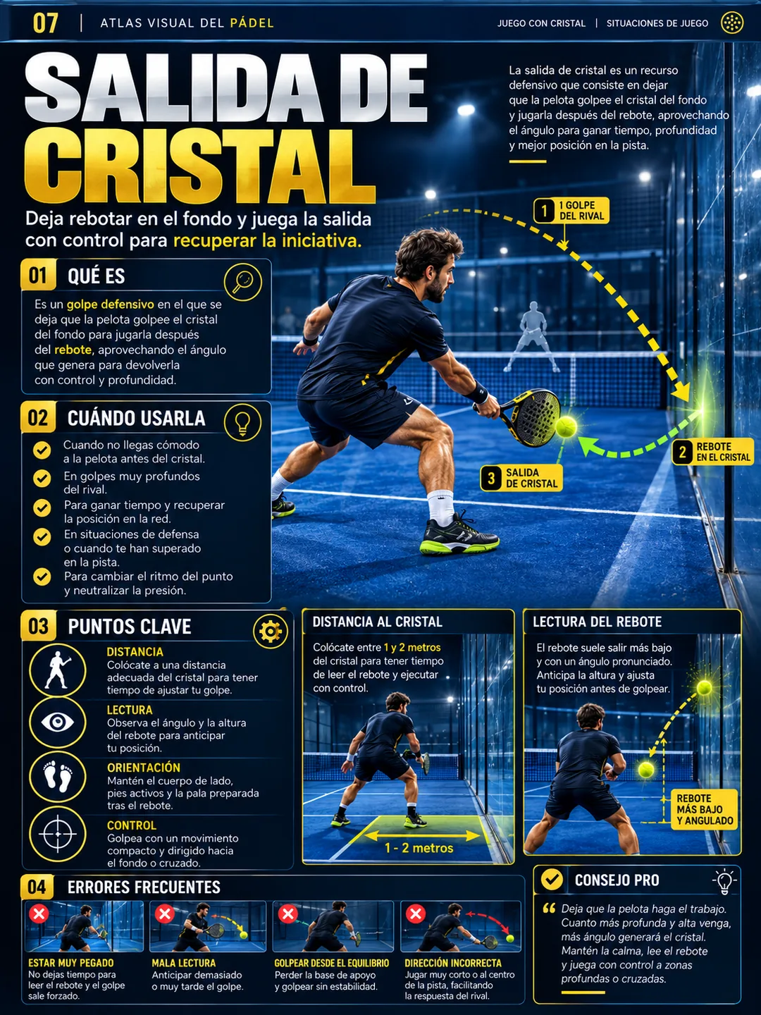 Salida de cristal