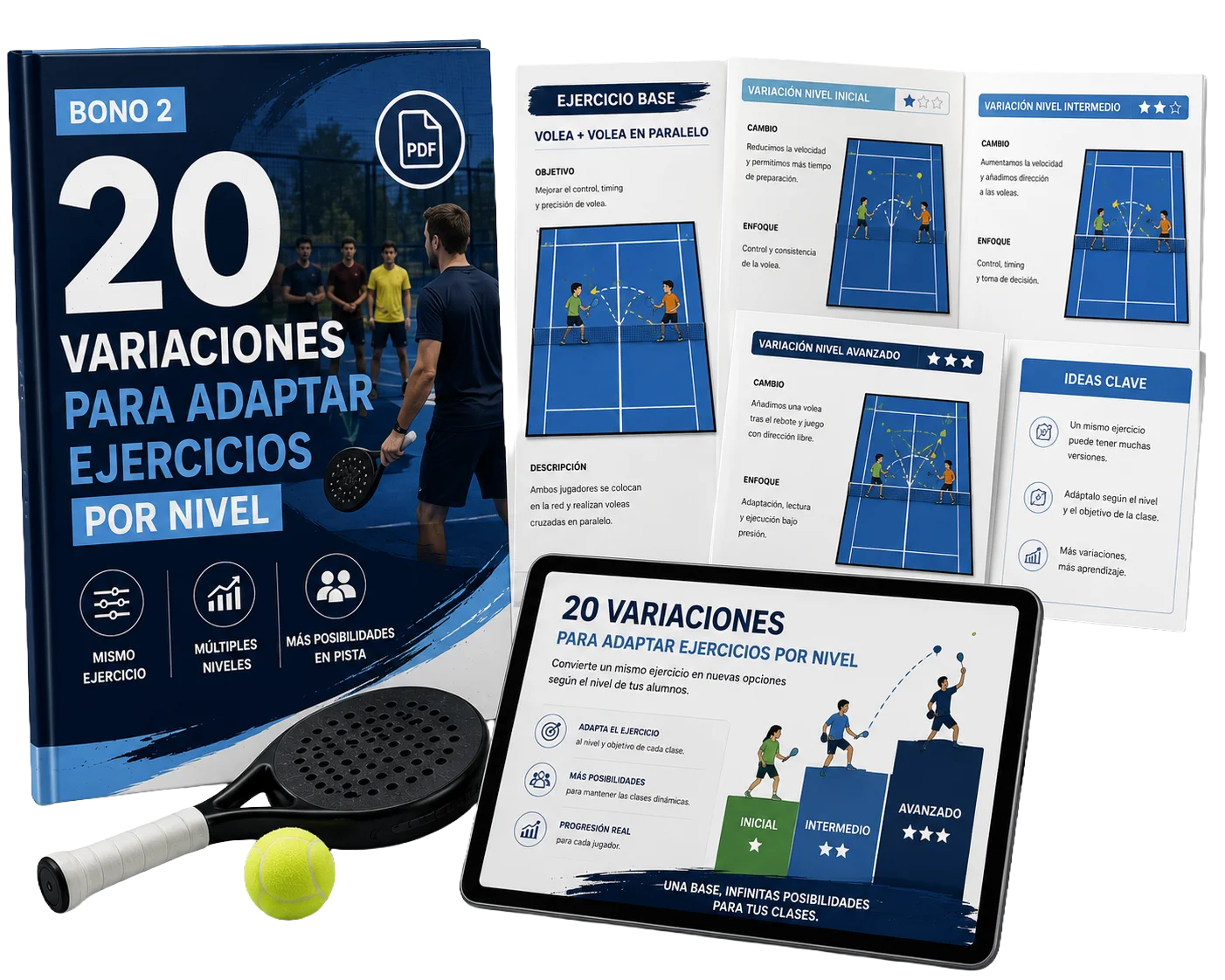 Bono 2 — 20 Variaciones para Adaptar Ejercicios por Nivel